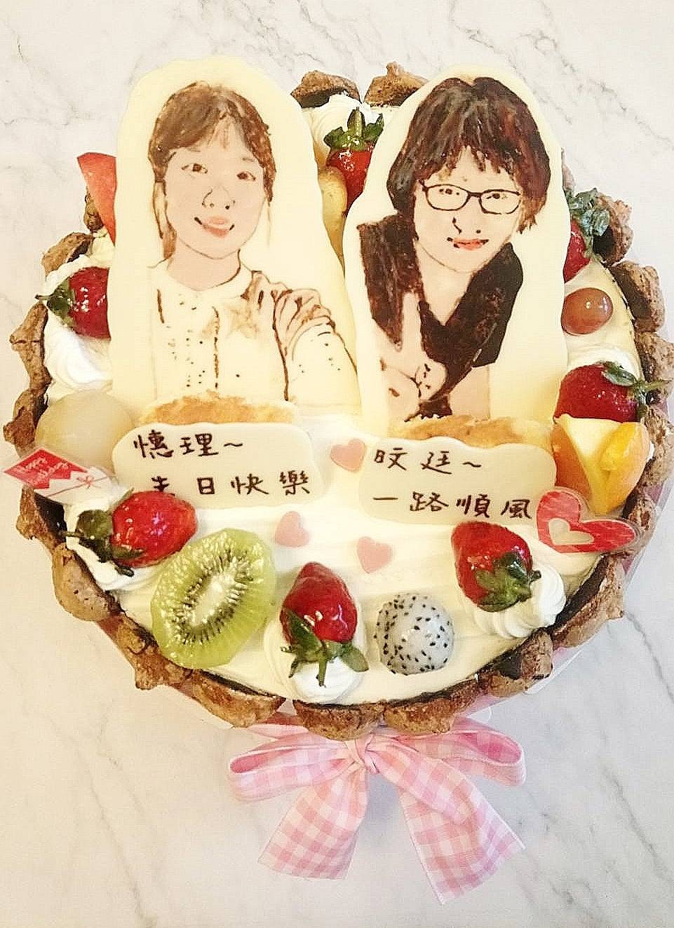 手繪人像蛋糕