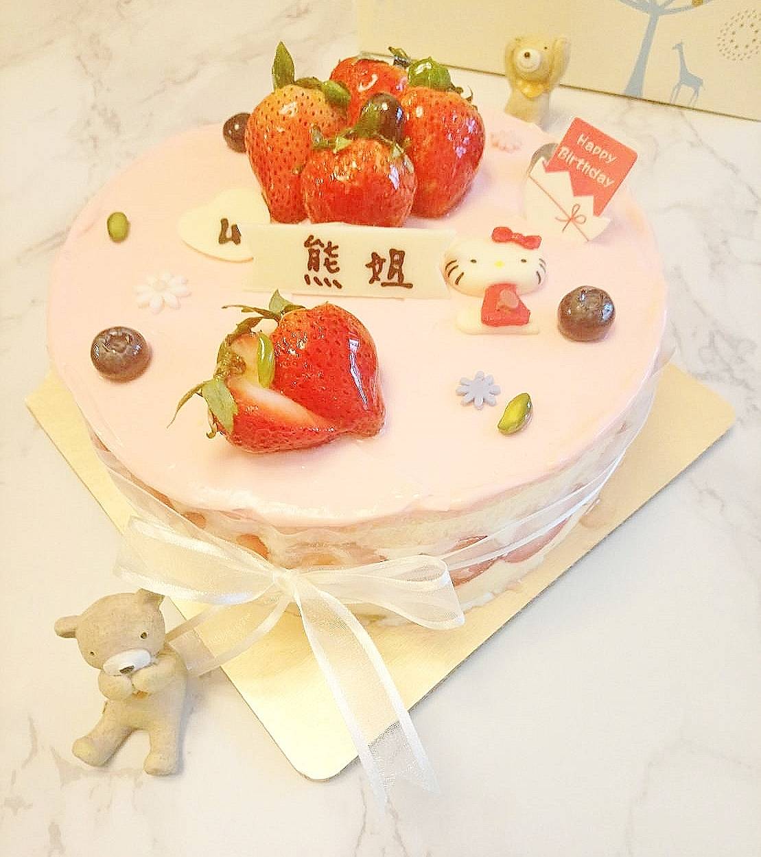 草莓芭芭拉慕斯(圓型或方型)