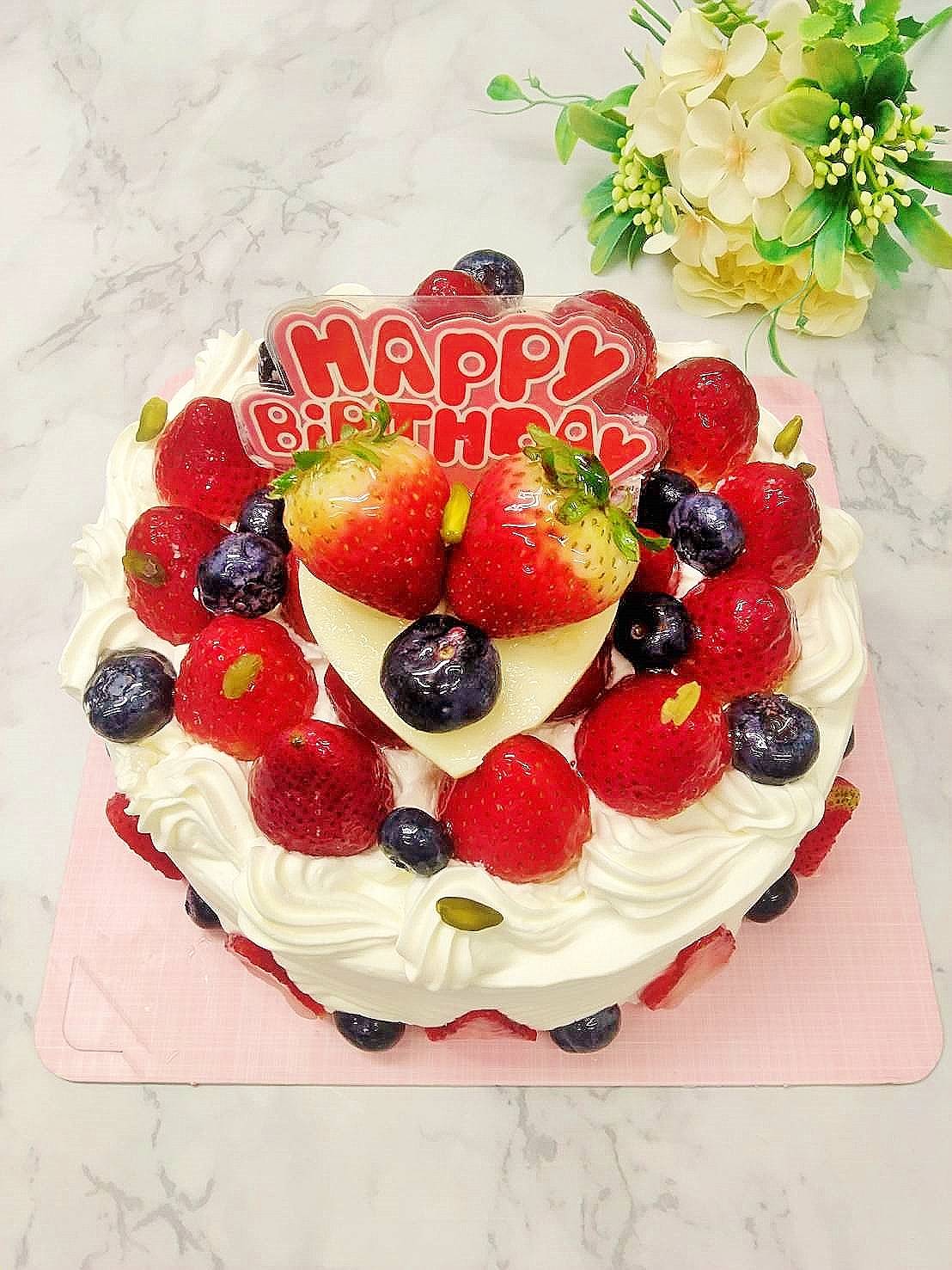 草莓鮮奶油蛋糕（可作抽錢蛋糕款式）