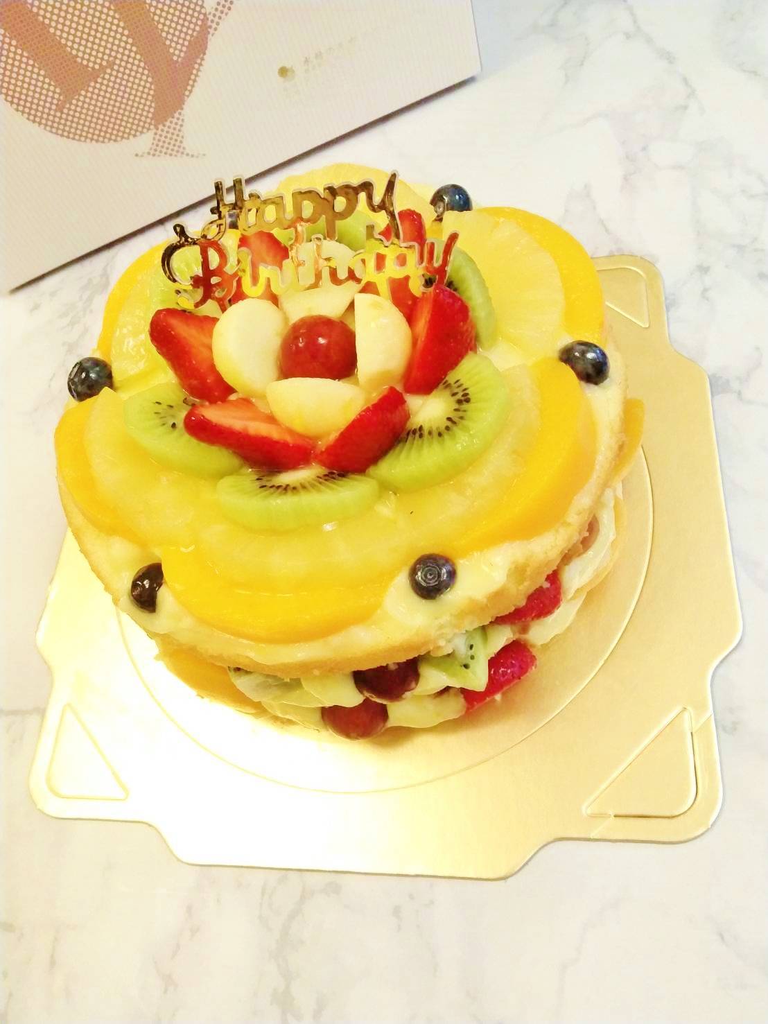 卡士達水果裸蛋糕