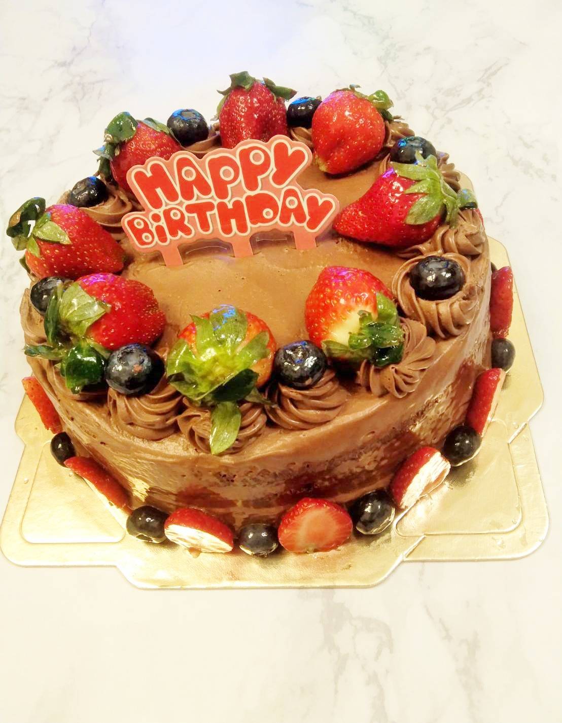 巧克力鮮奶油蛋糕[可作抽錢蛋糕款式]